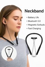 Neckband Buds Wireless 360 Degree Spatial Audio 72hrs Playback Bluetooth Headset - Image 2