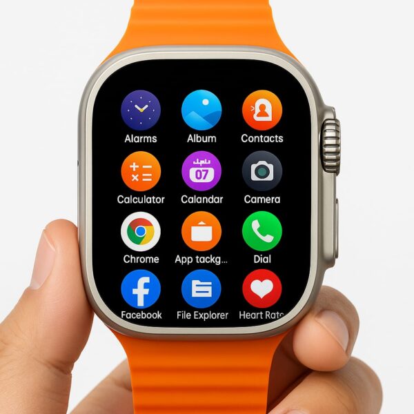 Tango T800 Ultra Smart Watch with 1.99" HD Display, Bluetooth Call & Fitness Tracker, Heart Rate Monitor, Wireless Charging, Compatible with Android & iOS